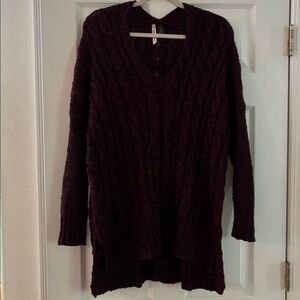Love By Design Maroon Knit Sweater